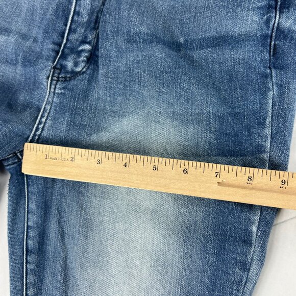 Judy Blue Jeans Women's 29x26* Skinny High Rise Crop Blue Faded Denim Tag 30 - Picture 14 of 16